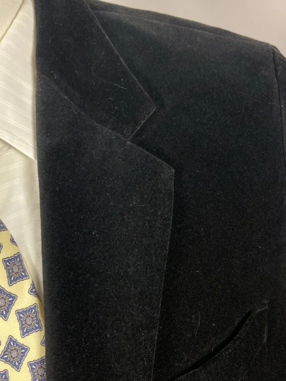 NWT Michael Kors Men's Classic Fit Black Velvet Sport Coat Blazer Black 42R - Picture 5 of 7